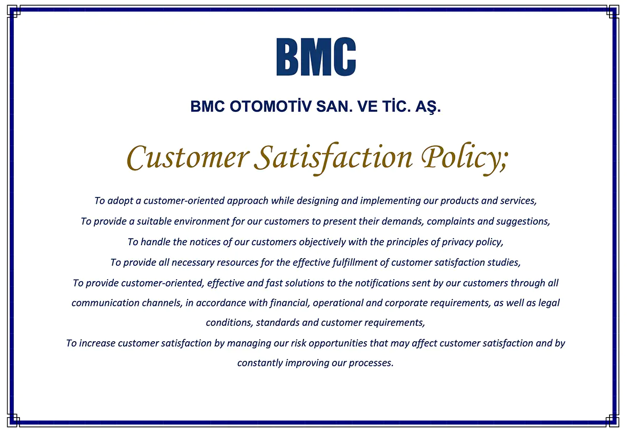 Customer Satisfaction Policy