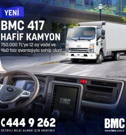 YENİ BMC 417 HAFİF KAMYON'A SİZ DE SAHİP OLUN